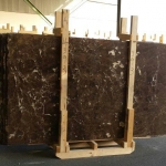 Dark Emperador marble slabs