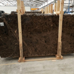 Dark Emperador marble slabs