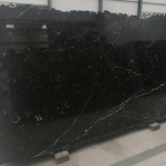Negro Marquina marble slabs