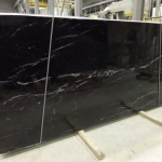Negro Marquina marble slabs