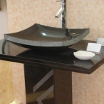 Black Natural stone sink