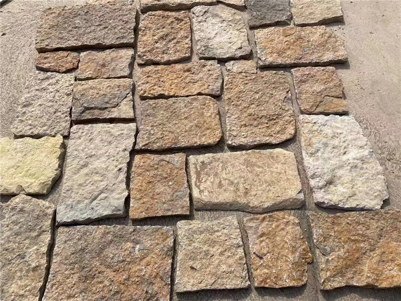 Yellow Castle Stone for Rustic Garden Walls