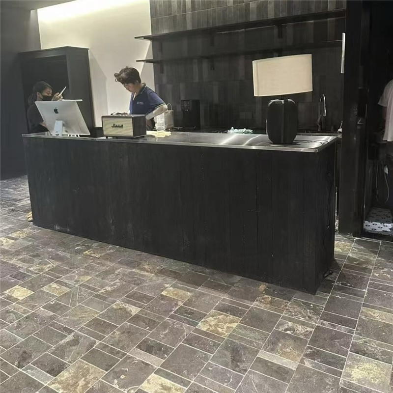 Black Gold Limestone Paving for Courtyard Flooring