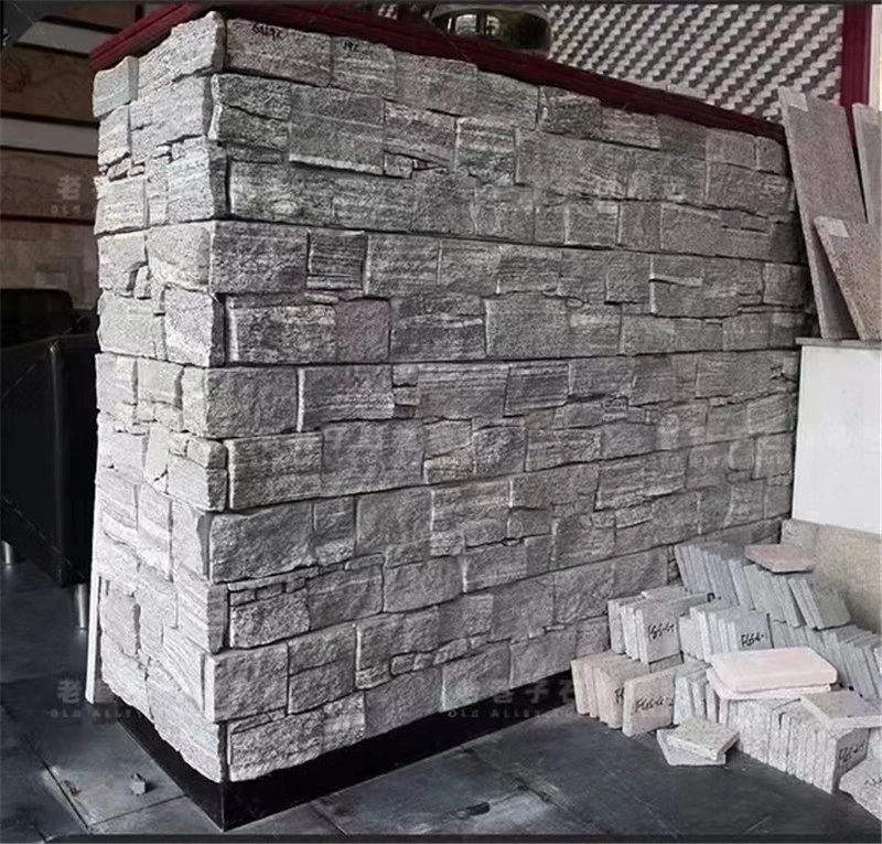 Green Stacked Stone Veneer for Garden Wall