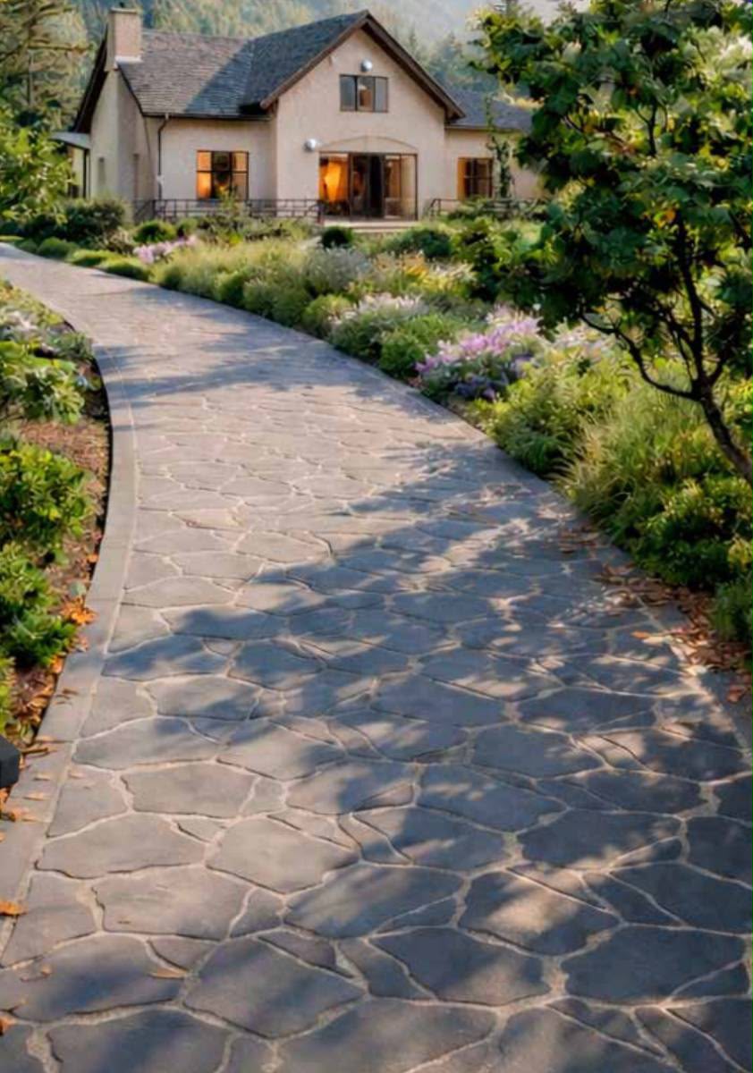 Granite & Gabbro Crazy Paving / Irregular Flagstones (sawn), 5 cm