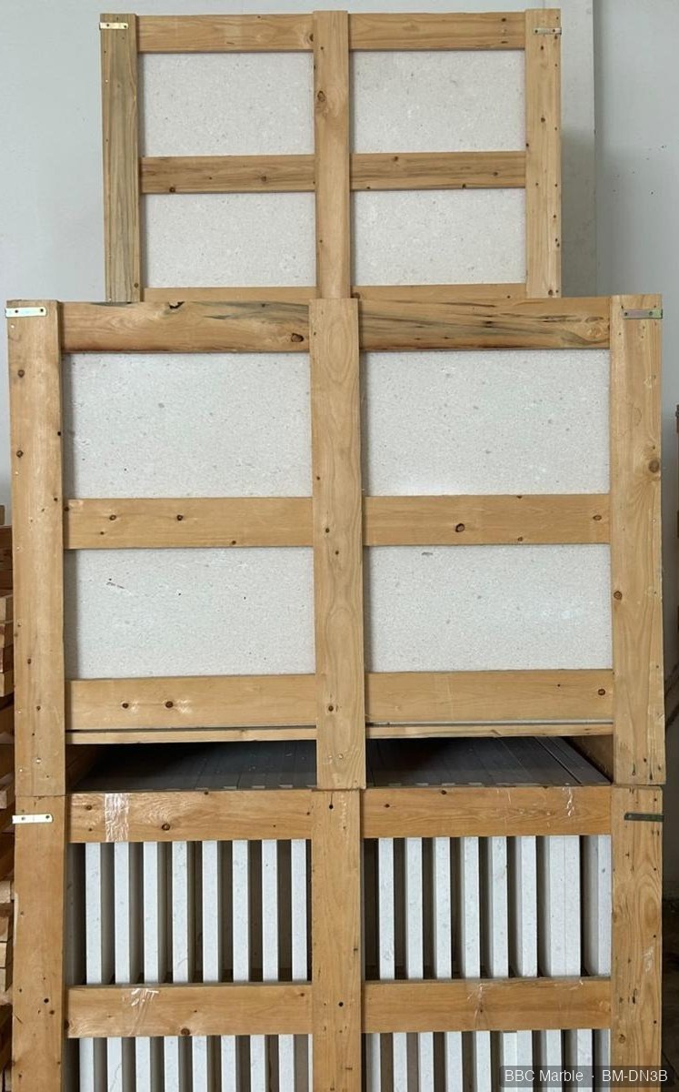 White Limestone Tiles From Tunisia, 2 cm Honed