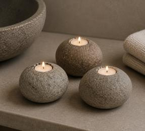 Riverstone Candle Holder