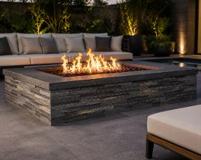 Veneer Cladding Around Fire Pit