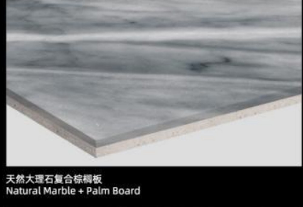 Natural Marble + Palm Board Composite Panel