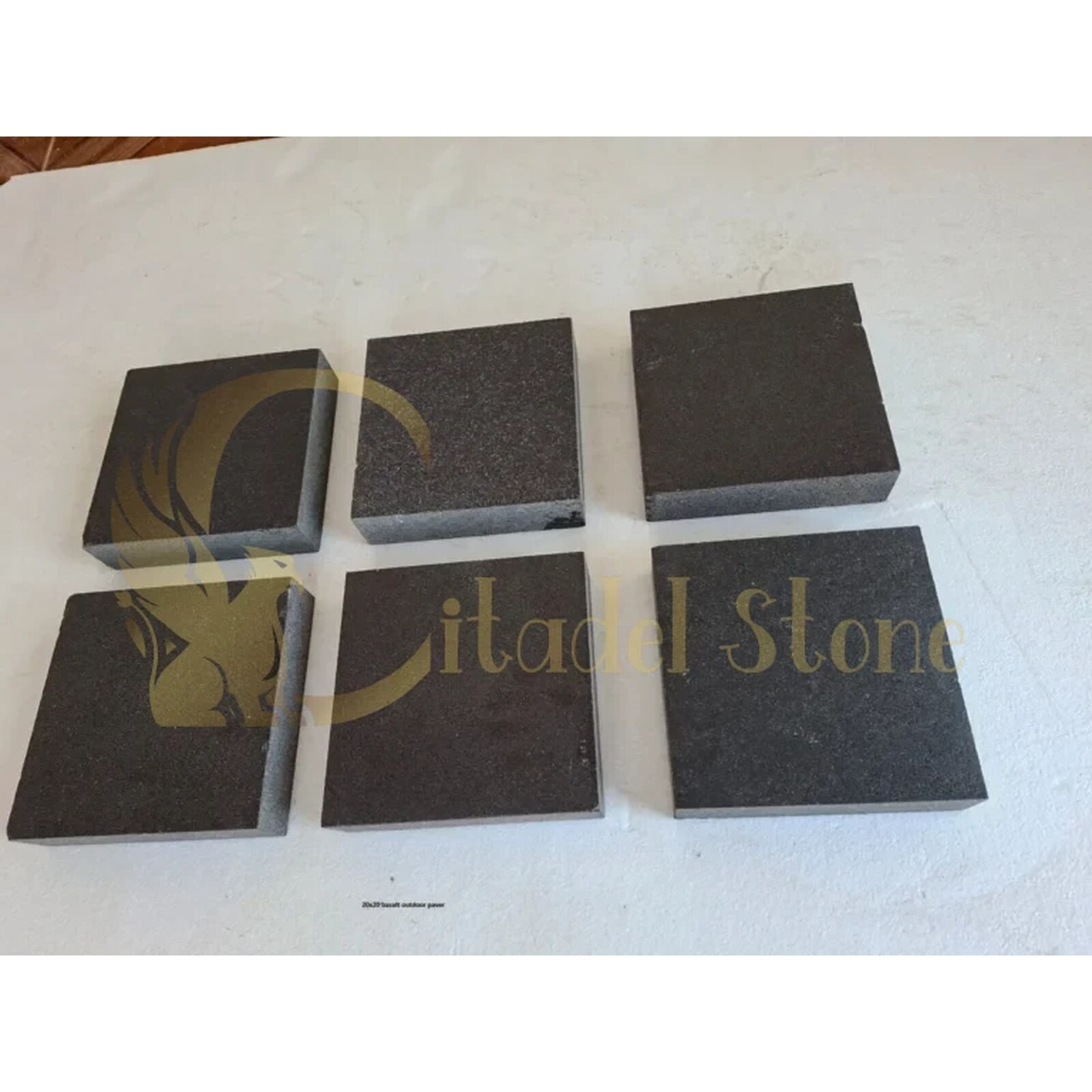 Black Basalt Antique 8″ × 8″ × 2″