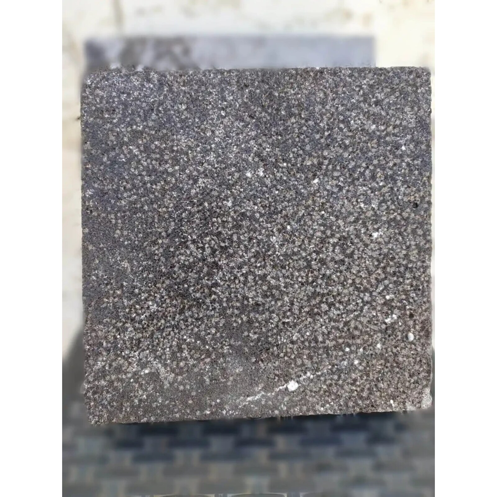 Black Basalt Bush-Hammered Cobblestones