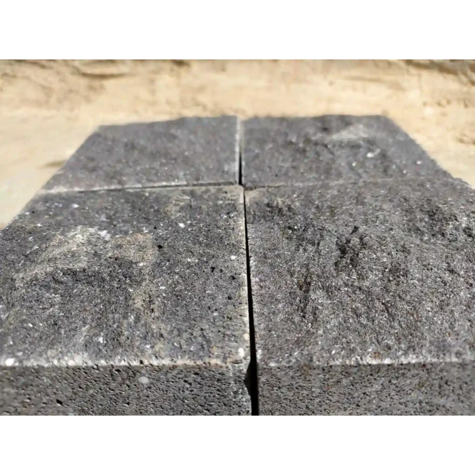 Black Basalt Chiseled Cobblestones