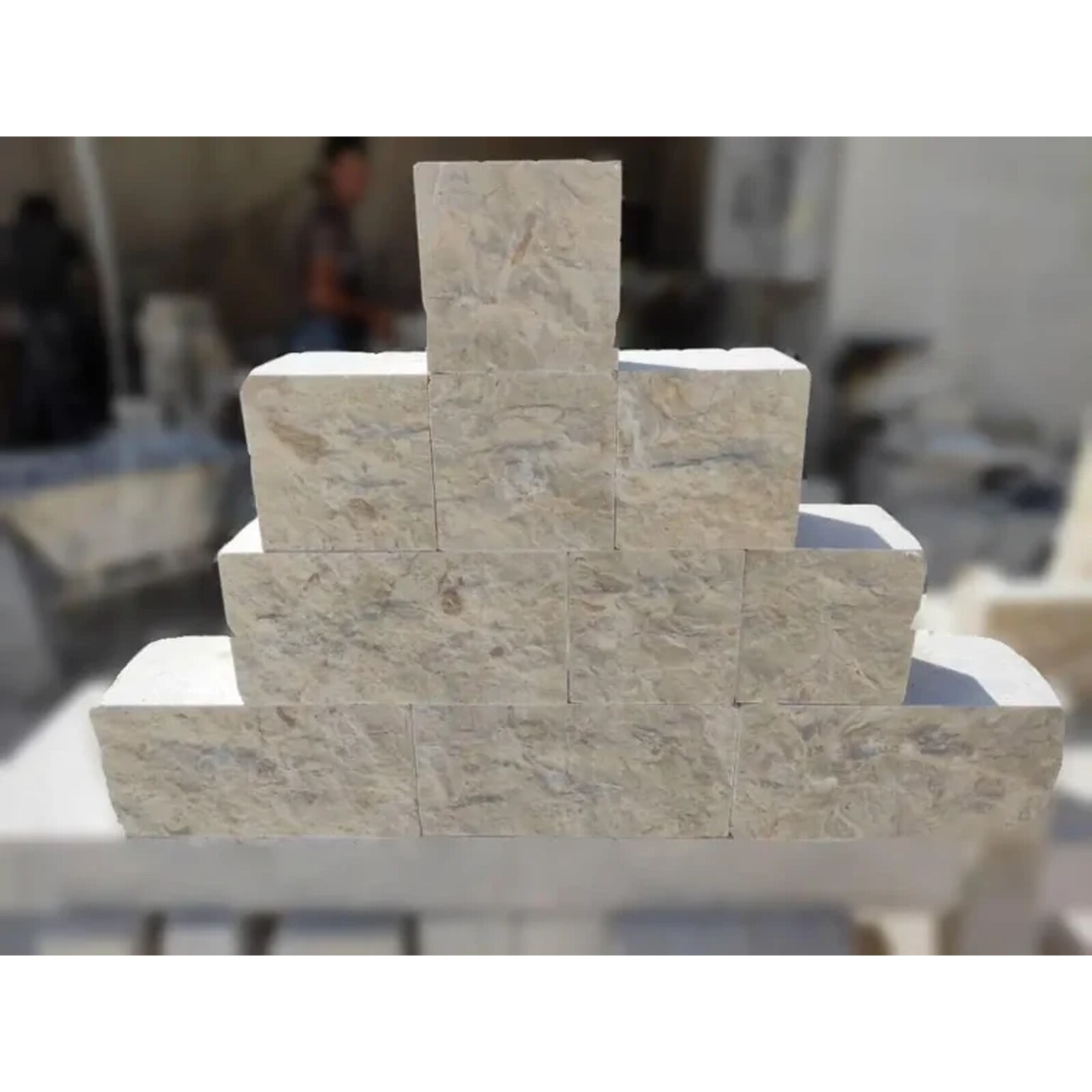 Ocean Reef Limestone Split-Face Cobblestones