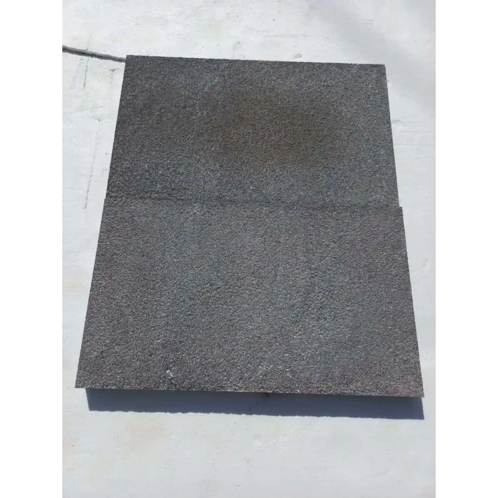 Black Basalt Bush-Hammered Stone 24″ × 12″