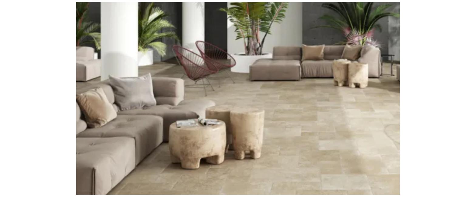 Travertine Tile — Honed and Filled, 16"x16" / 18"x18" / 24"x24"