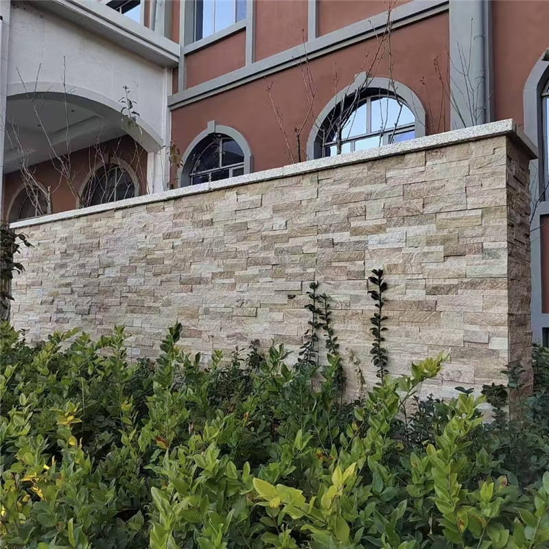 Yellow Wood Grain Stacked Stone