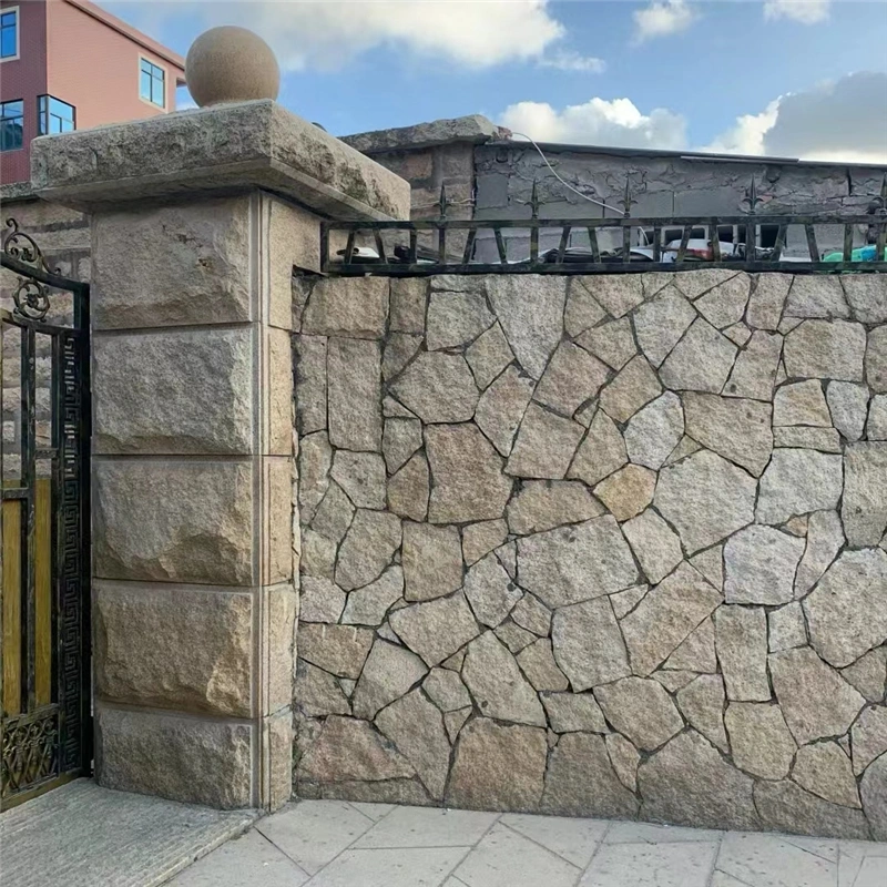 Yellow Rust Crazy Paving Stone for Patio & Landscape Cladding