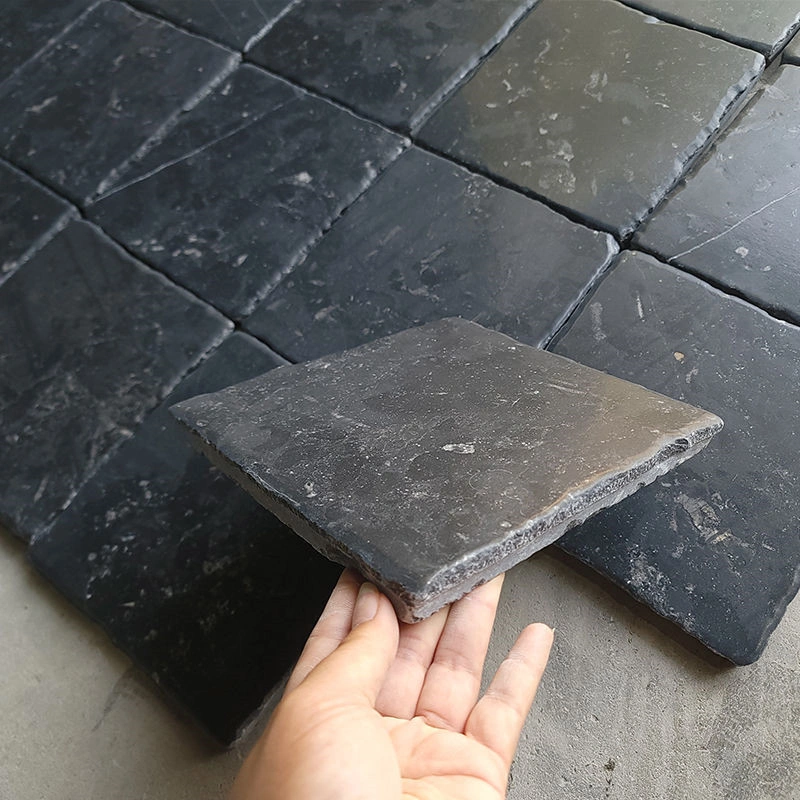 Black Limestone French Pattern Pavers for Patios