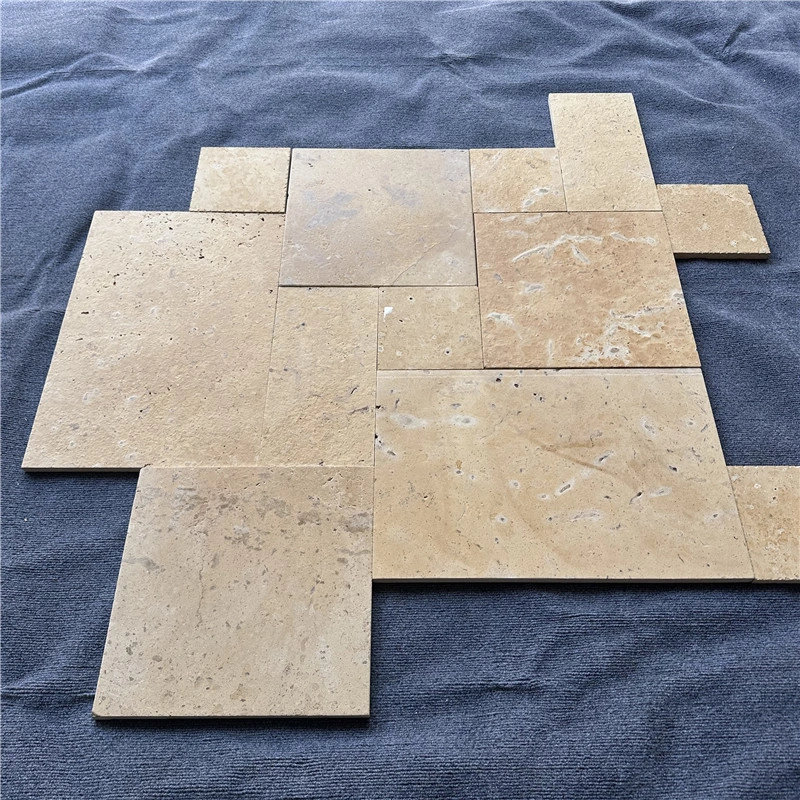 Yellow Limestone French Pattern Paving for Residential & Commercial Projects