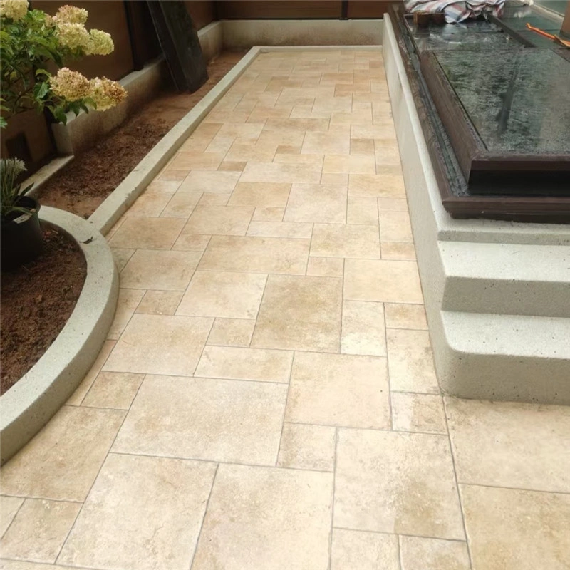 Yellow Limestone French Pattern Paving for Residential & Commercial Projects