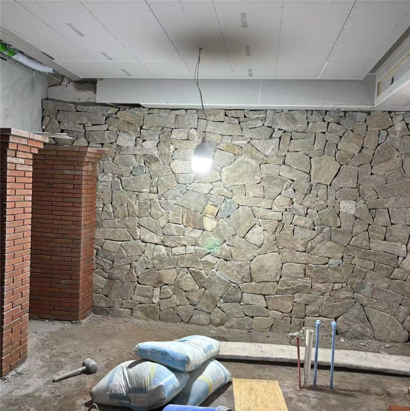 Grey Crazy Stone Cladding for Villa Exterior & Decorative Accent Wall