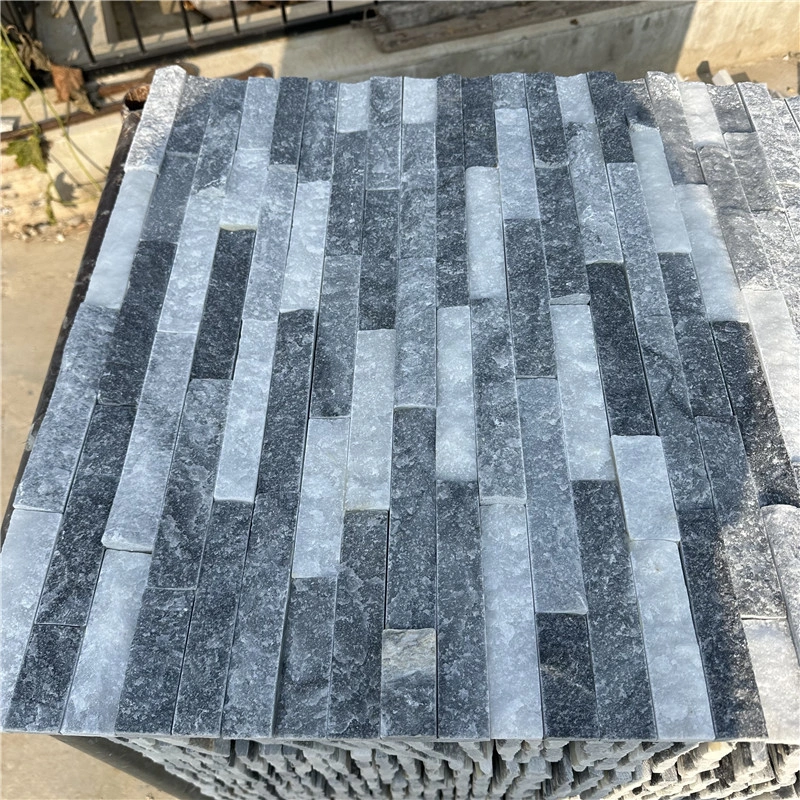 Gray Stacked Stone Veneer for Residential Landscape Wall
