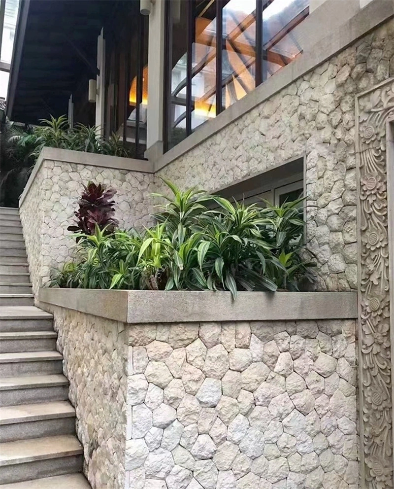 Yellow Limestone Crazy Paving for Garden & Courtyard