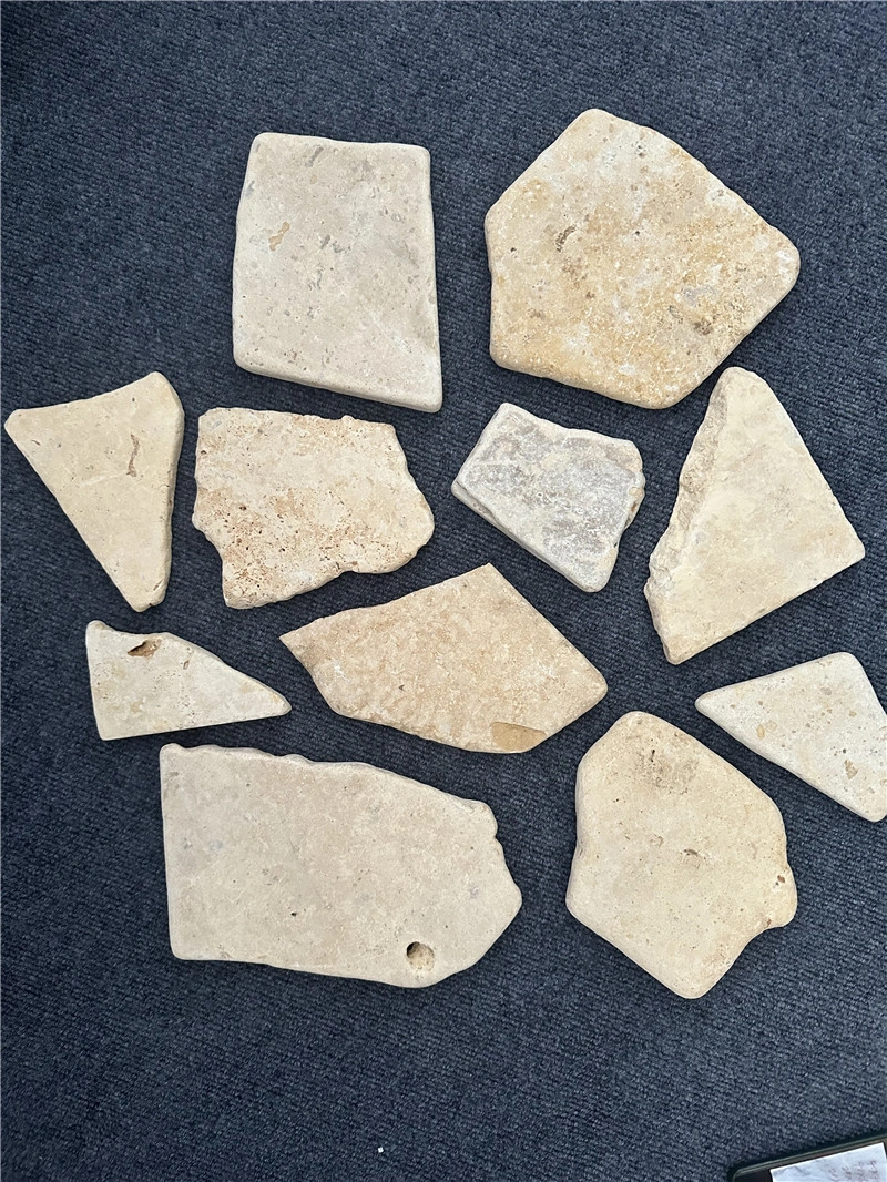 Yellow Limestone Crazy Paving for Garden & Courtyard
