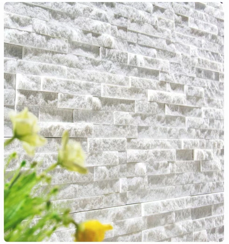 White Stacked Stone Veneer for Residential & Commercial Facade