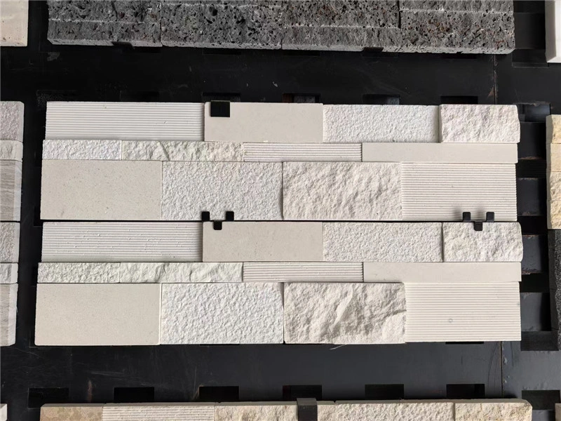 White Stacked Stone Veneer for Residential & Commercial Facade